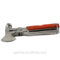 Multi camping tool portable axe with Hammer Knife Saw Plier Screwdriver